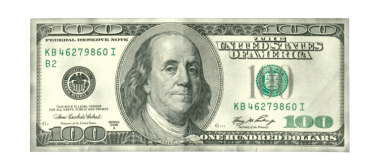 one hundred dollar bill free png